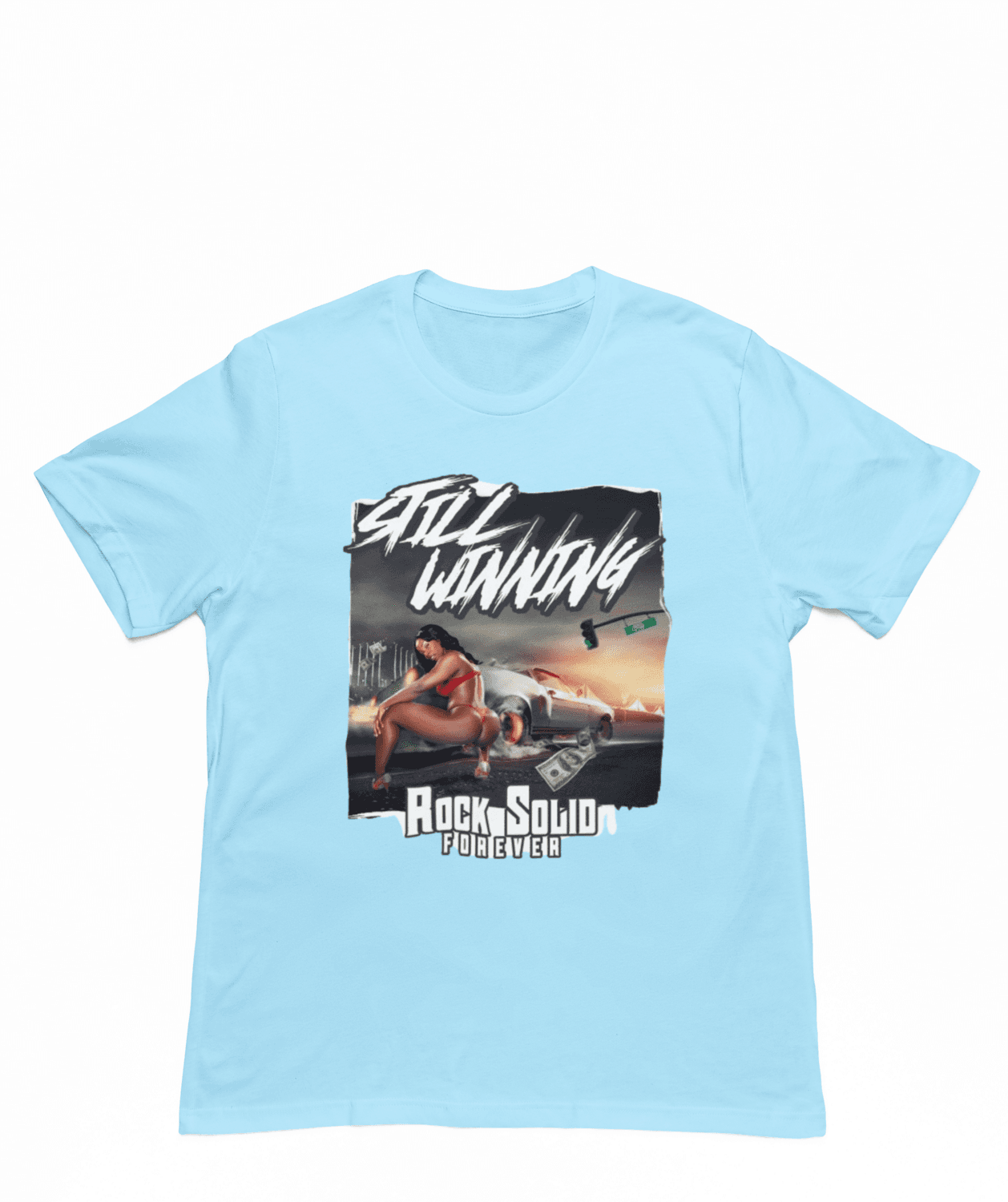 Light Blue Rock Solid Forever Shirt